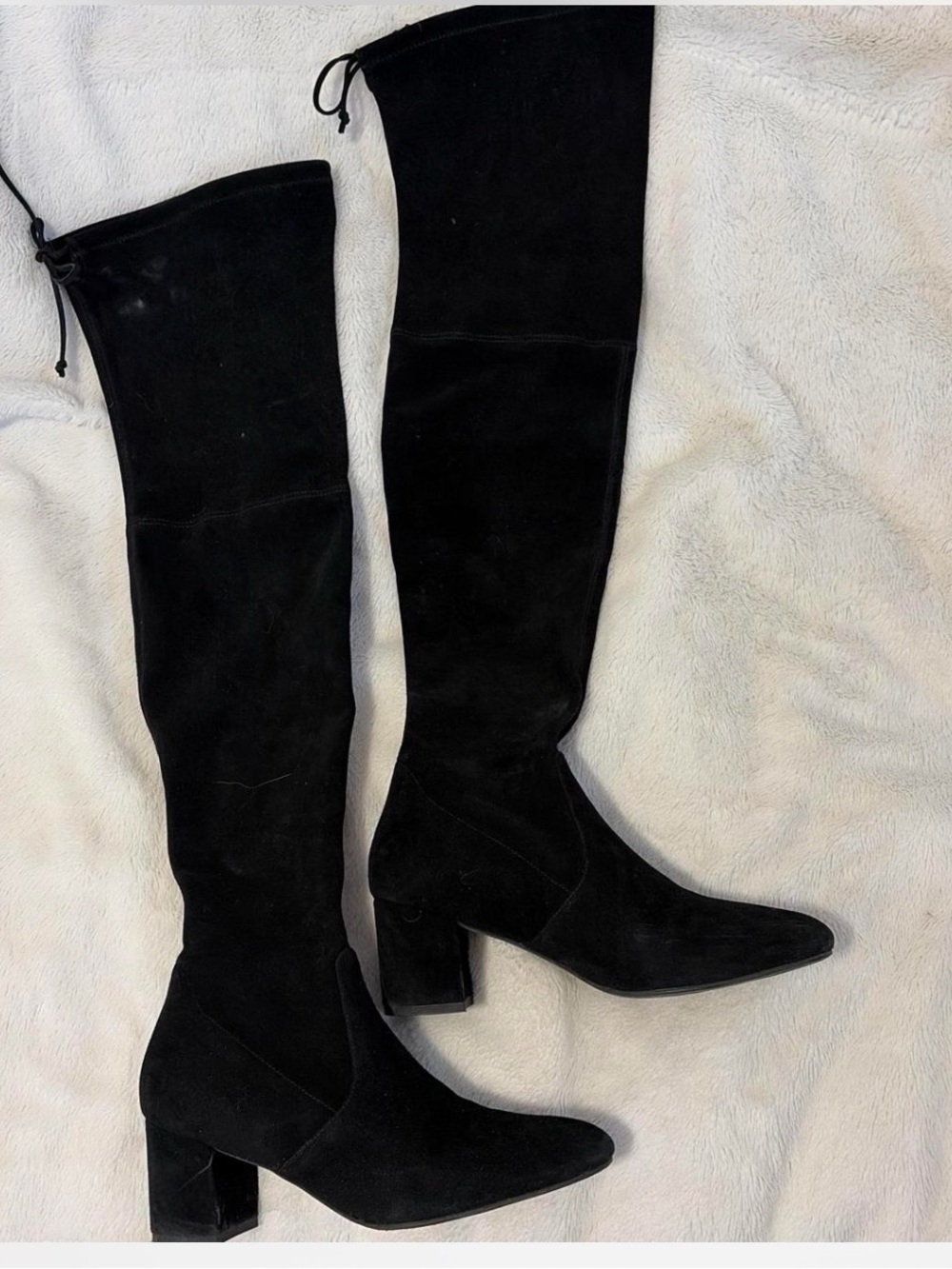 Women's Stuart Weitzman Black Suede Over-the-Knee Boots